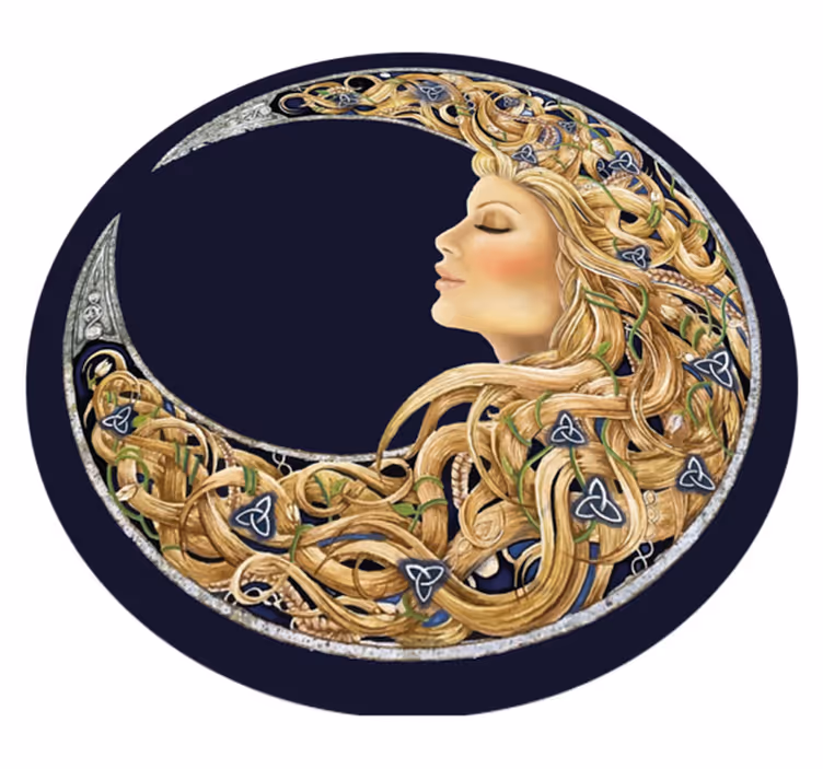 Tapis vinyle ado portrait art nouveau - TenStickers