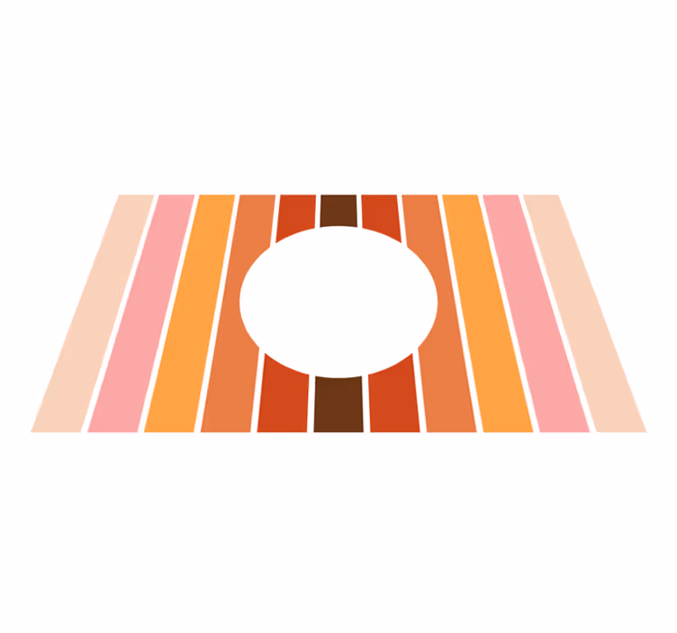 Tapis vinyle rayures Élément à rayures géométriques - TenStickers