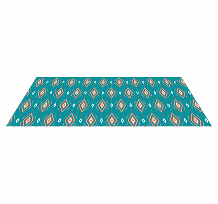 Tapis vinyle géométrique motif géométrique - TenStickers