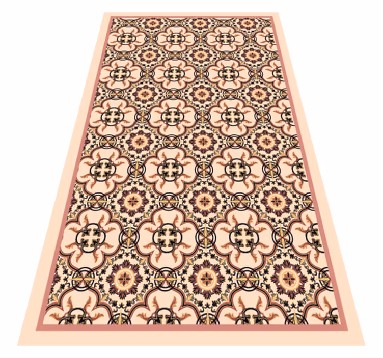 Tapis mosaique vinyle élégance inspirée de la mosaïque - TenStickers