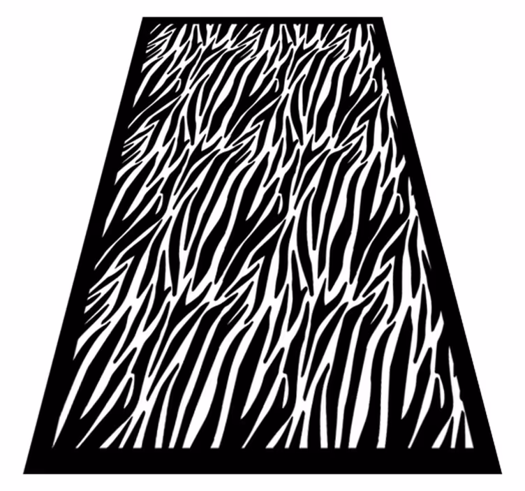 Tapis vinyle motif animal zèbre - TenStickers