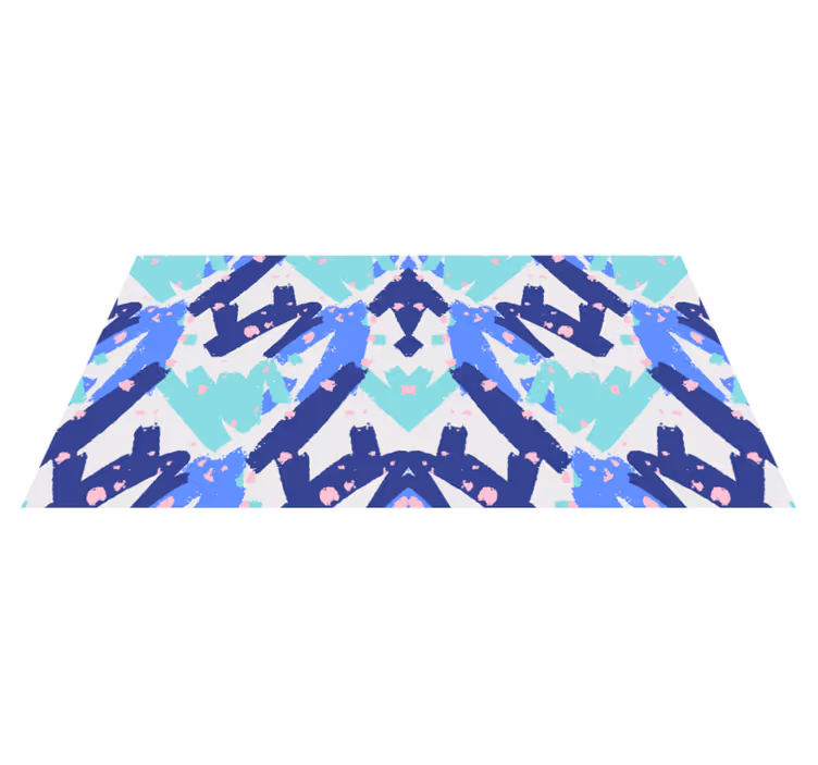 Tapis vinyle salon motif de camouflage abstrait - TenStickers