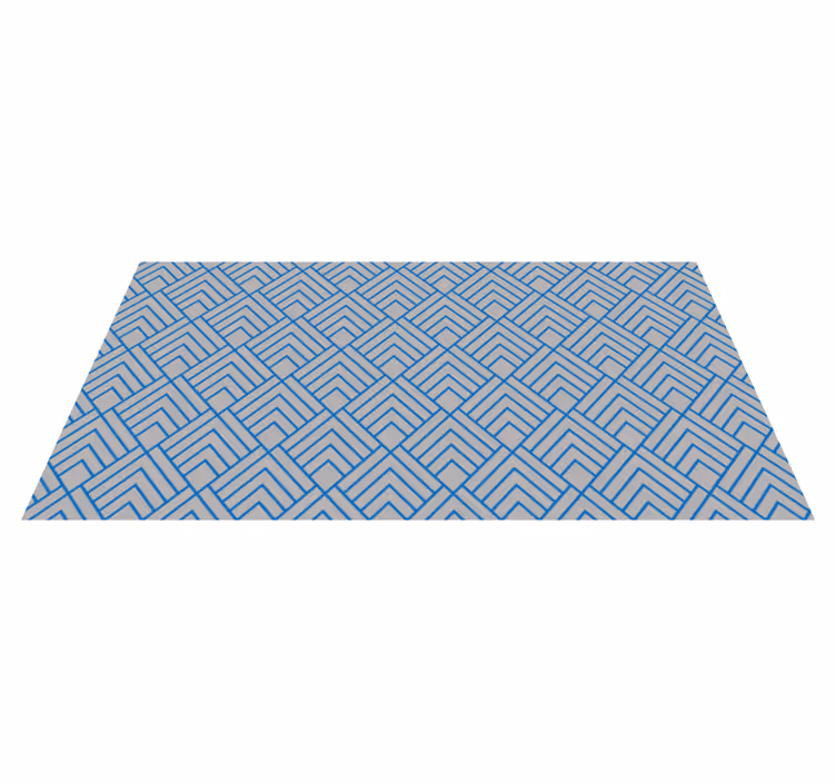 Tapis vinyle géométrique motif de lignes à chevrons - TenStickers