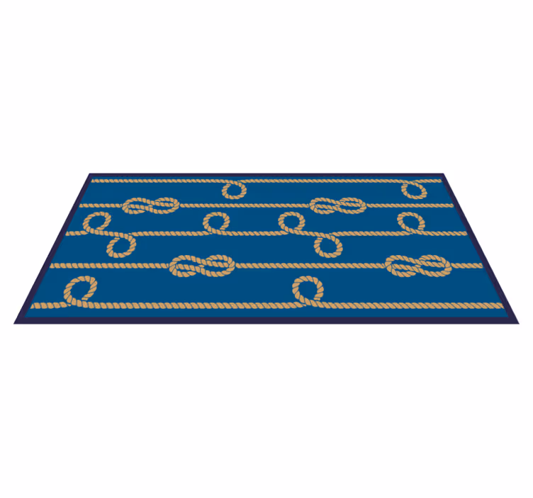 Tapis vinyle texture modèle de noeuds nautiques - TenStickers