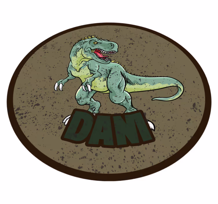 Tapis vinyle personnalisé dinosaure sur mesure - TenStickers