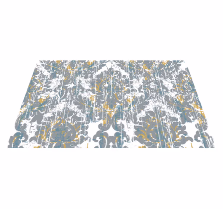 Tapis mosaique vinyle composition abstraite en mosaïque - TenStickers