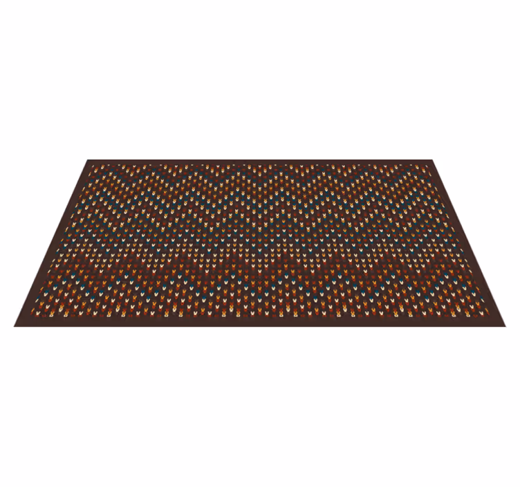 Tapis vinyle imitation parquet surface texturée de galets - TenStickers