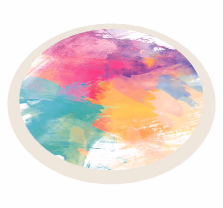 Tapis vinyle texture éclaboussure aquarelle colorée - TenStickers