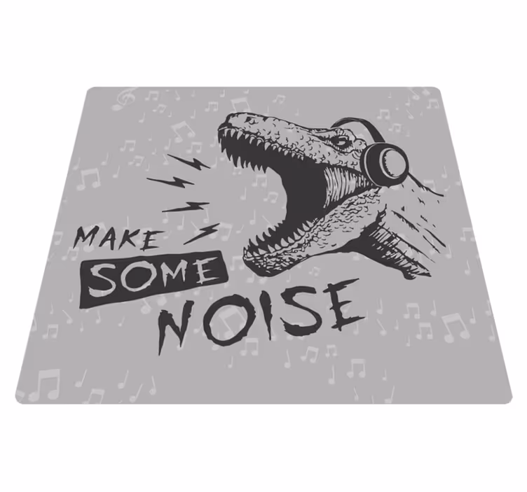 Tapis vinyle autres tapis son dynamique de dinosaure - TenStickers
