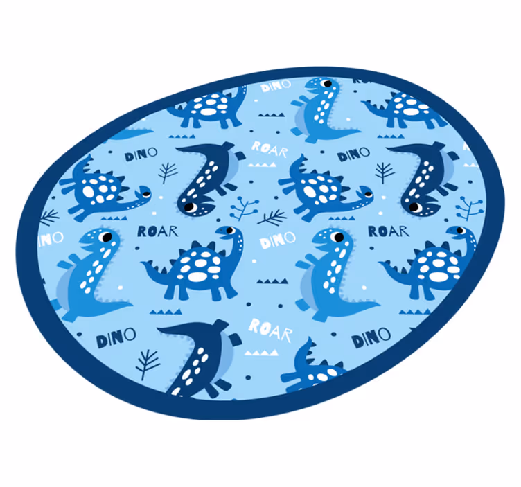 Tapis vinyle autres tapis cercle de jeu des dinosaures - TenStickers