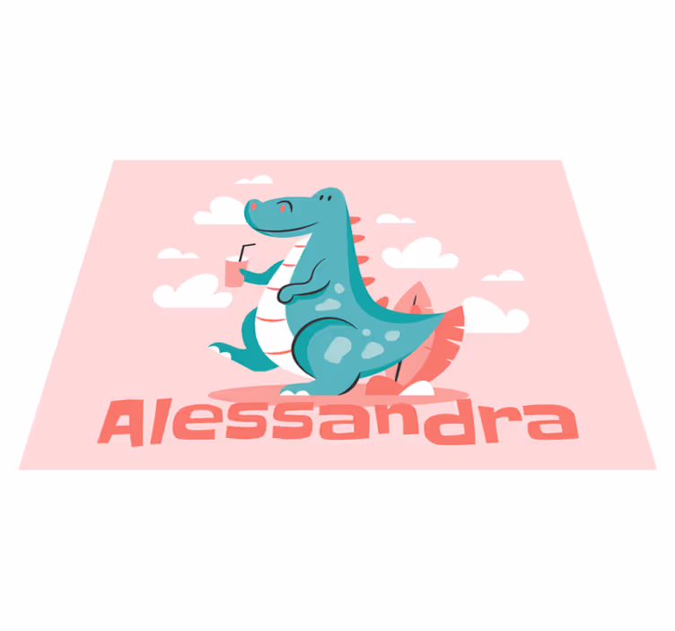 Tapis vinyle personnalisé dragon sur mesure - TenStickers
