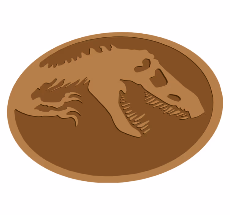 tapis vinyle animal Squelette de dinosaure - TenStickers