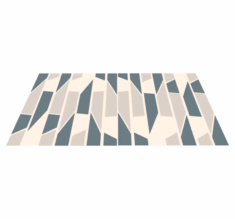 Tapis vinyle géométrique angles abstraits - TenStickers