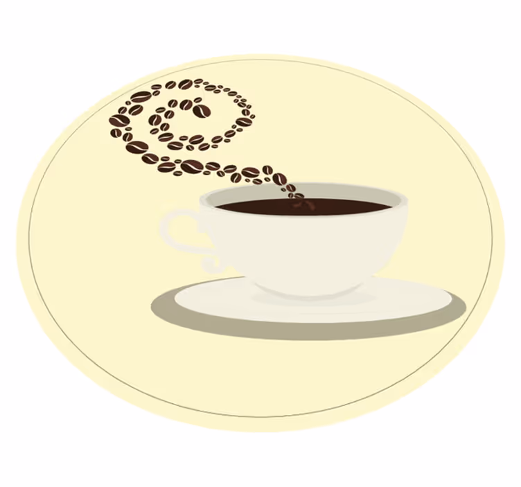 Tapis vinyle cuisine imagerie de l'arôme du café - TenStickers