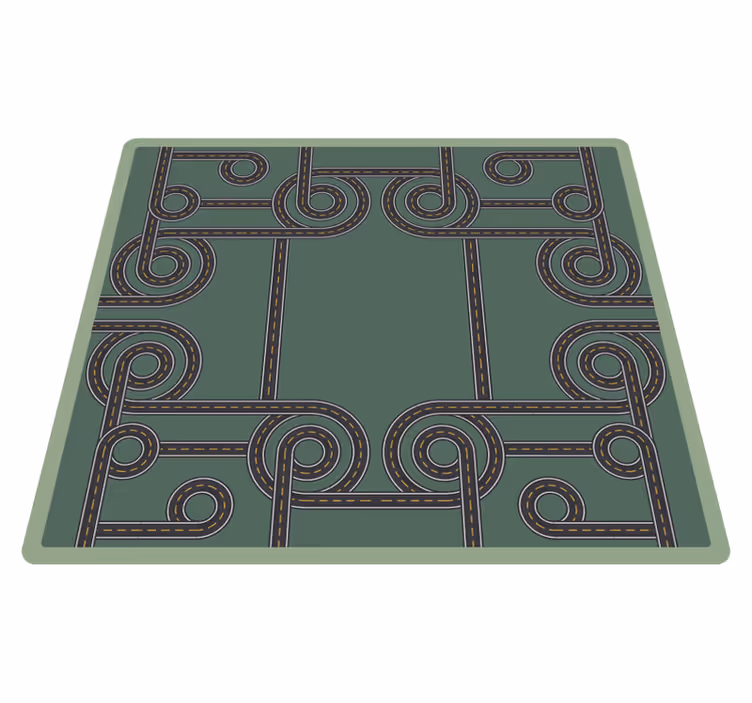 Tapis vinyle route modèle de chaussée - TenStickers