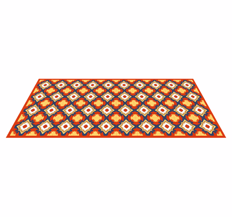Tapis mosaique vinyle coureur de mosaïque complexe - TenStickers