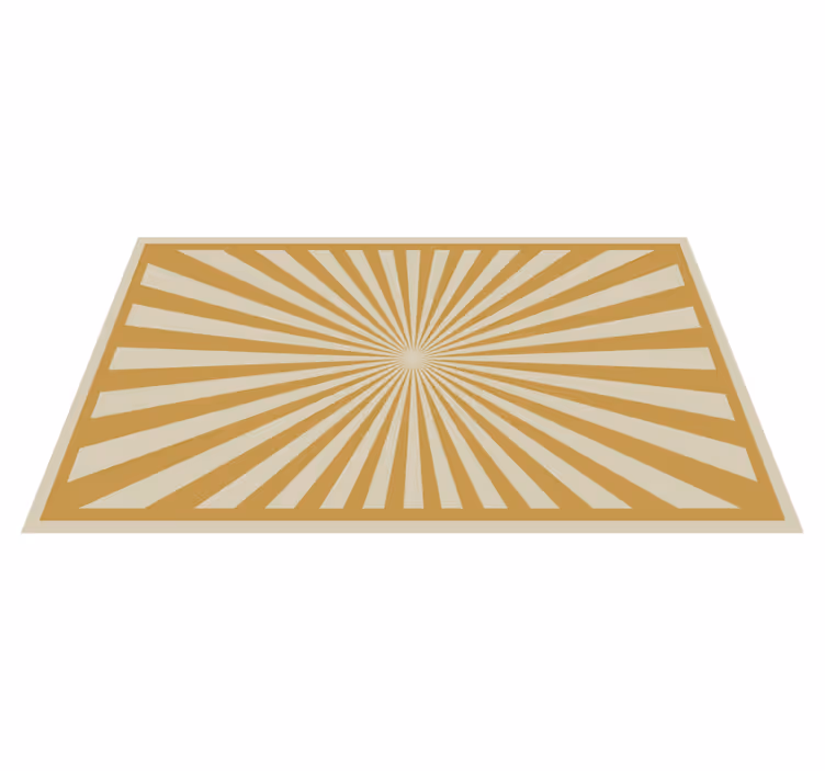 Tapis vinyle géométrique motif d'éclatement radiant - TenStickers