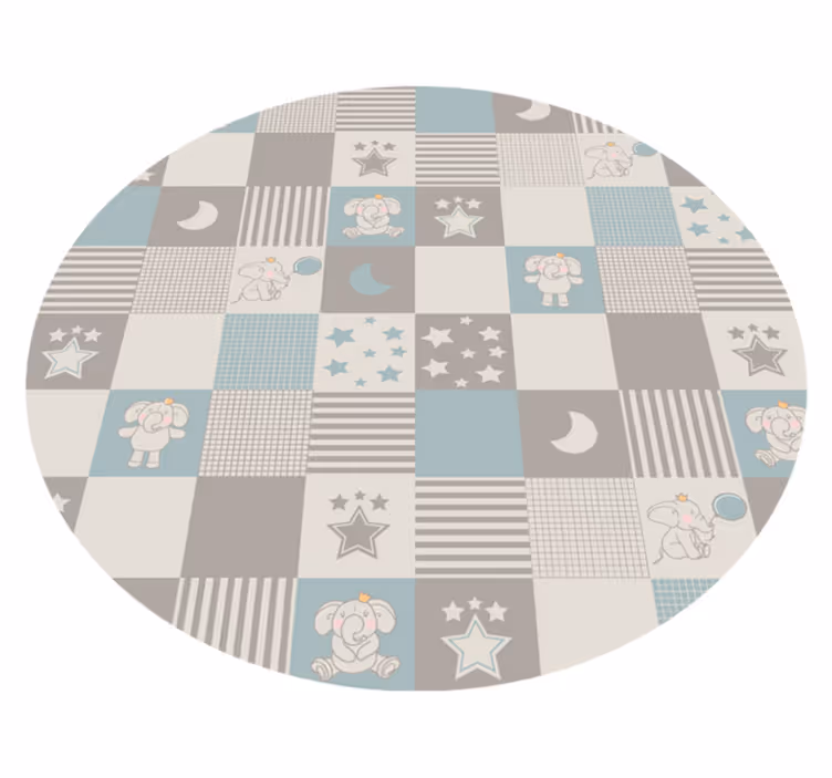 Tapis vinyle autres tapis rondes ludiques dans la crèche - TenStickers