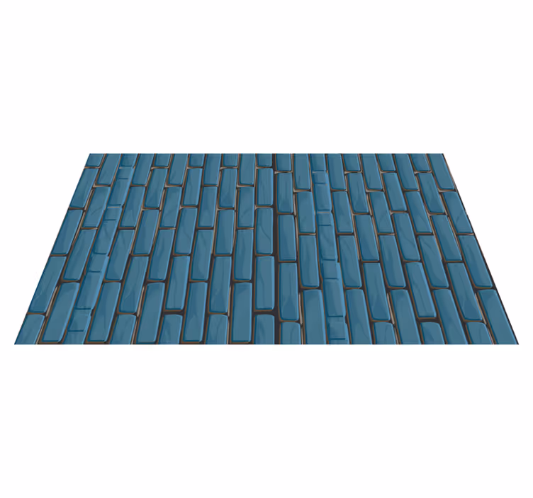 Tapis vinyle carreaux de ciment motifs de briques - TenStickers
