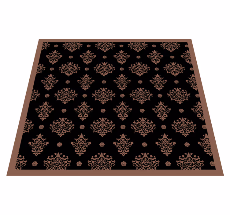 Tapis vinyle plantes ornemental floral - TenStickers