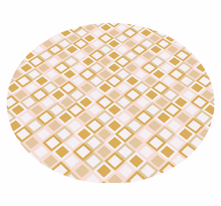 Tapis vinyle géométrique motif de treillis géométrique - TenStickers