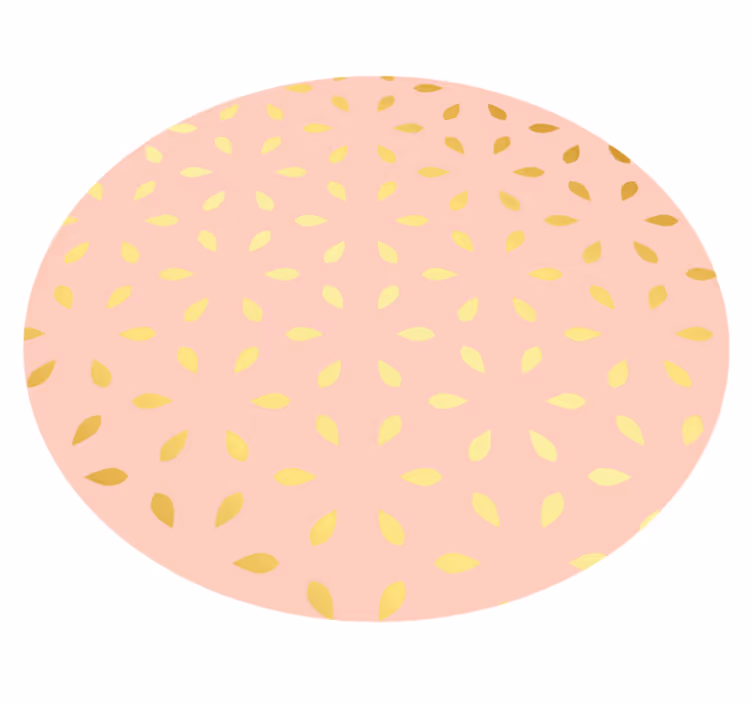 Tapis vinyle plantes motif de pétales pastel - TenStickers