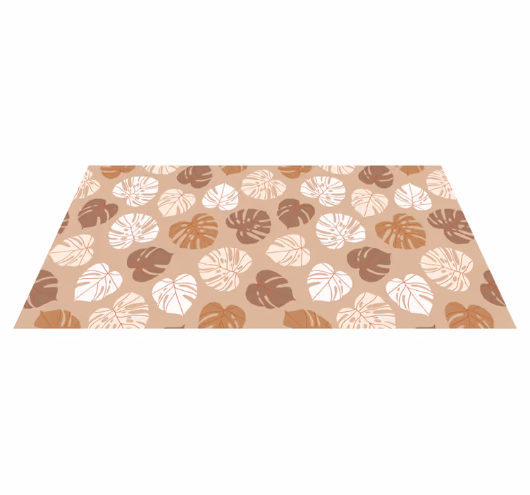 Tapis vinyle plantes délice de monstera - TenStickers