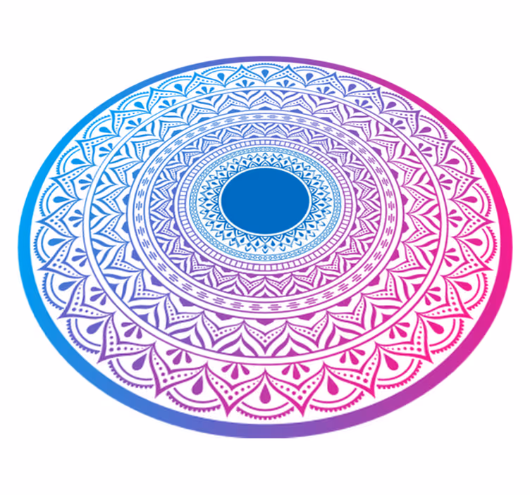 Tapis vinyle mandala mandalas circulaires - TenStickers