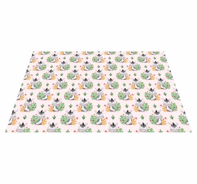 Tapis vinyle autres tapis motif zèbre de la jungle - TenStickers