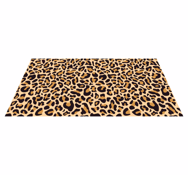 Tapis vinyle chambre Imprimé léopard - TenStickers