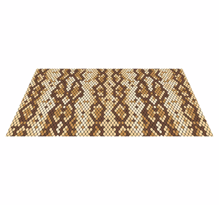 Tapis vinyle imitation parquet mosaïque pixelisée - TenStickers