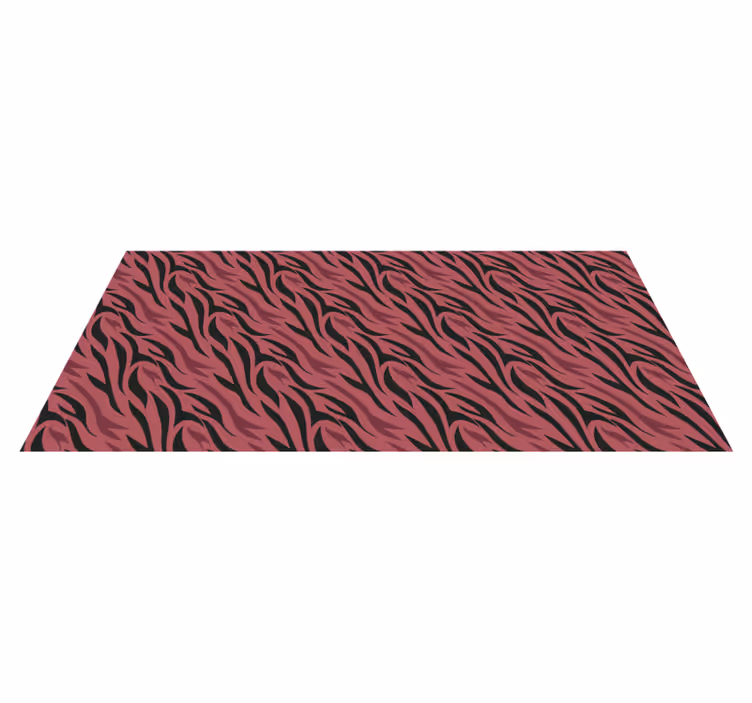 Tapis vinyle motif animal vagues zébrées abstraites - TenStickers