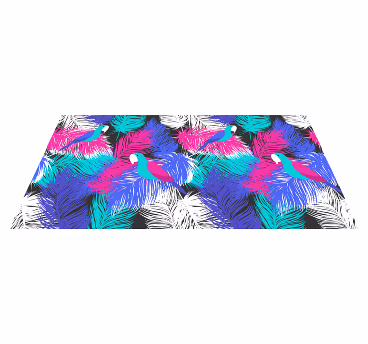Tapis vinyle animal toucan tropical - TenStickers