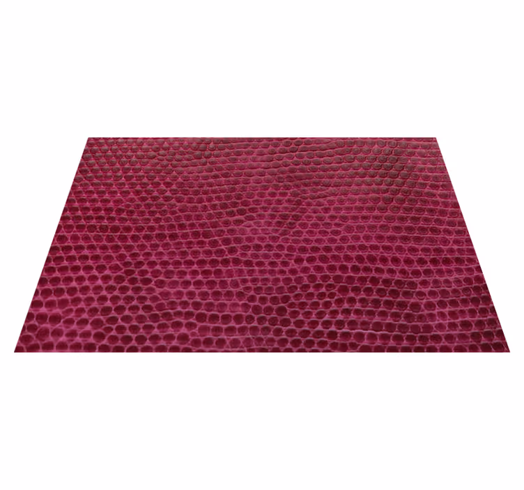 Tapis vinyle motif animal tissu texturé cramoisi - TenStickers