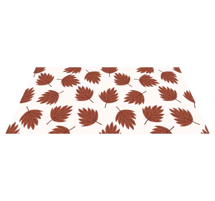 Tapis vinyle plantes modèle de feuilles d'automne - TenStickers
