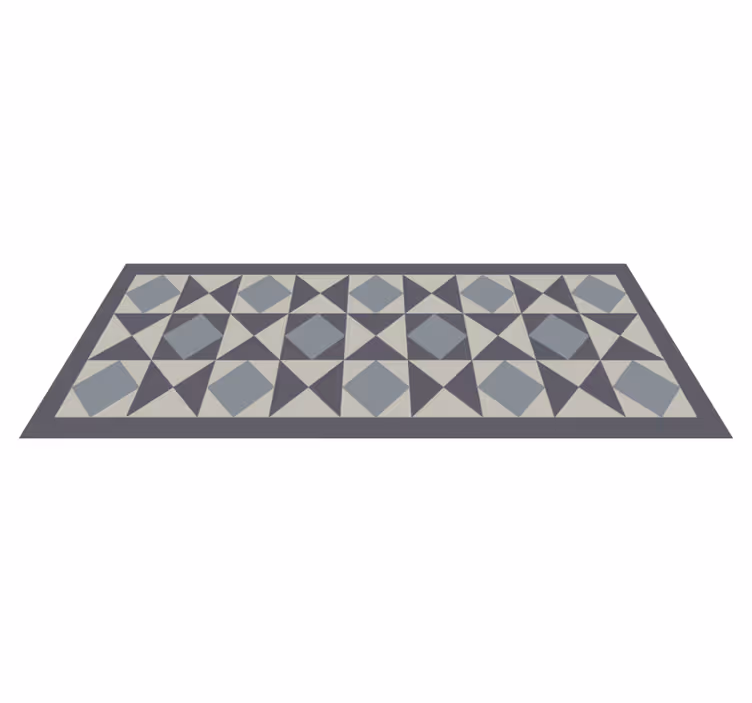 Tapis vinyle géométrique affichage de formes géométriques - TenStickers