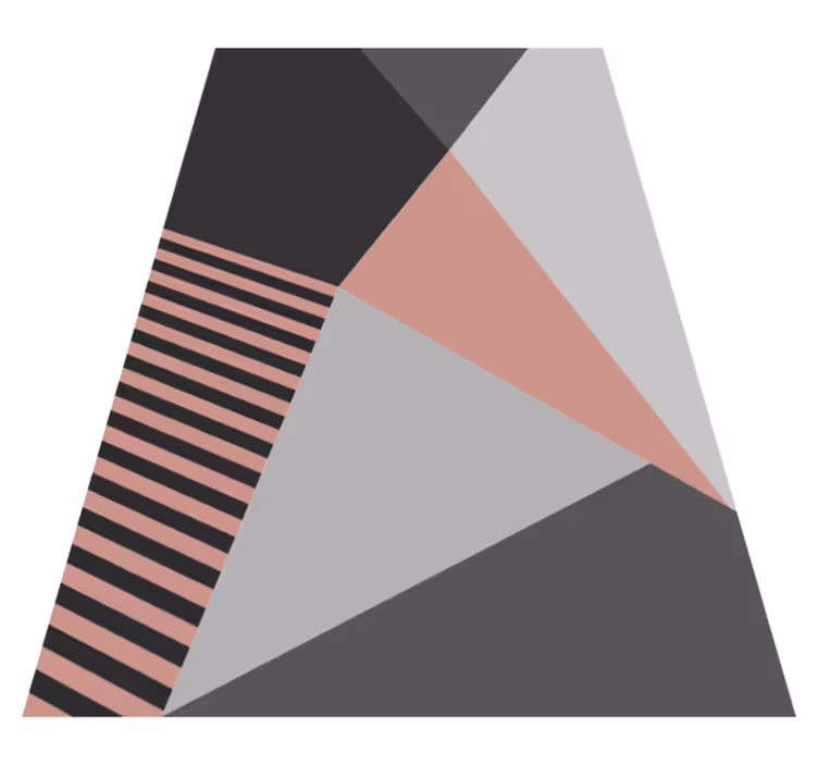 Tapis vinyle design moderne motif géométrique triangulaire - TenStickers