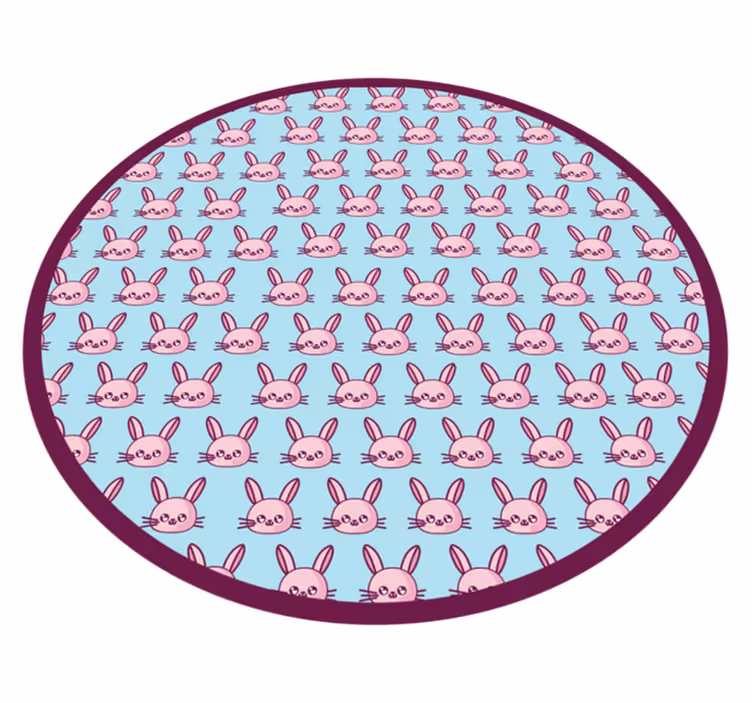 Tapis vinyle bébé aire de jeux pour lapins - TenStickers