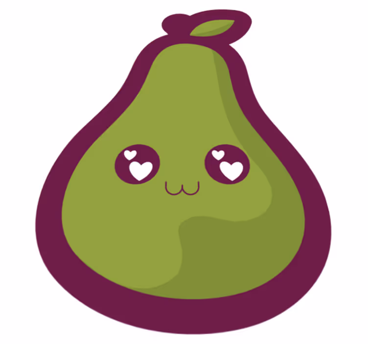 Tapis vinyle bébé joli design d'avocat - TenStickers