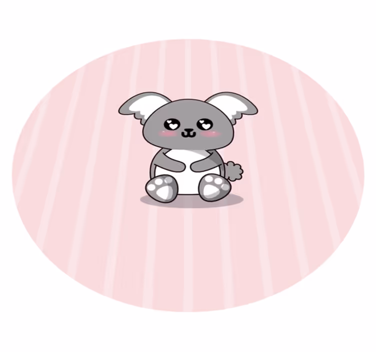 Tapis vinyle bébé koala câlin - TenStickers