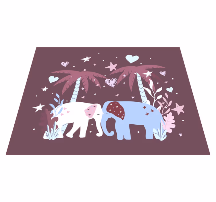 Tapis vinyle pour enfants safari enfants - TenStickers