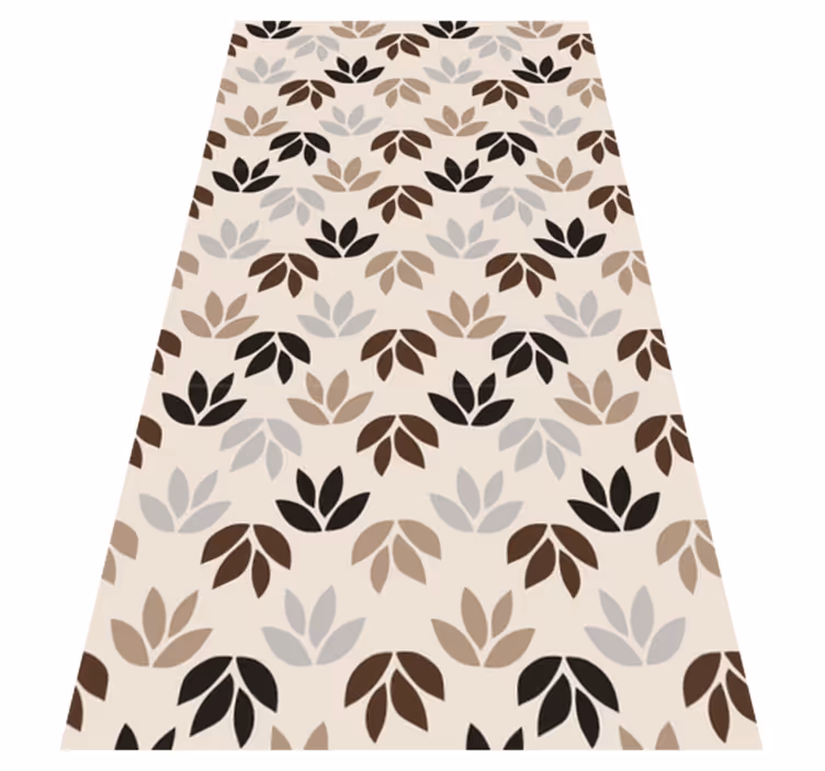 Tapis vinyle plantes thème de motif floral - TenStickers