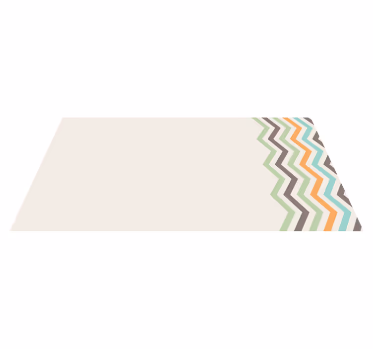Tapis vinyle rayures style de motif à chevrons - TenStickers