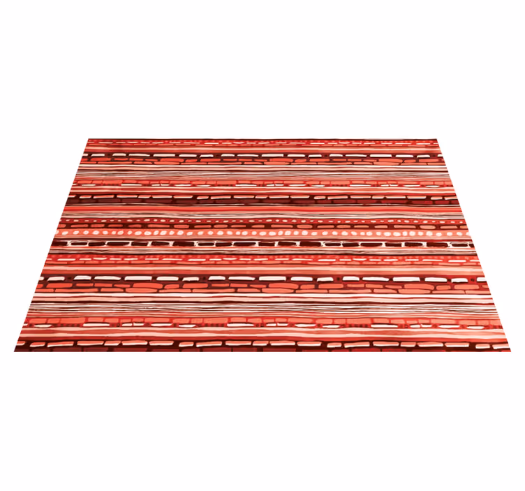 tapis vinyle chambre Rayures ethniques - TenStickers