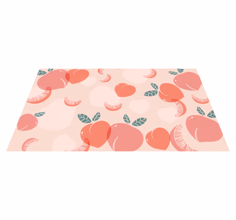 Tapis vinyle plantes motifs fruités - TenStickers