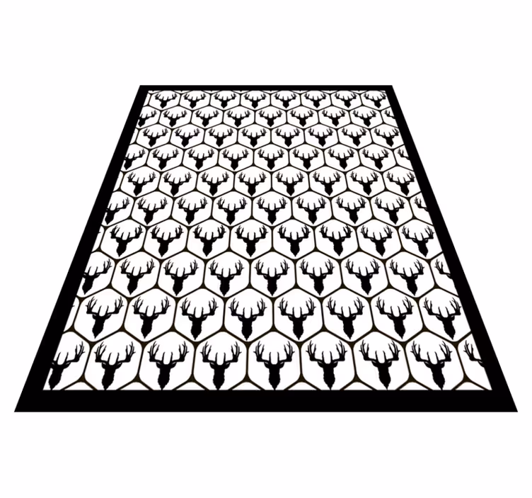Tapis vinyle cuisine motif de bois de cerf - TenStickers