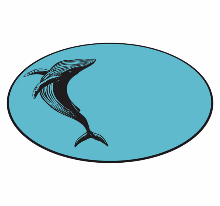 Tapis vinyle animal motif de baleine majestueuse - TenStickers