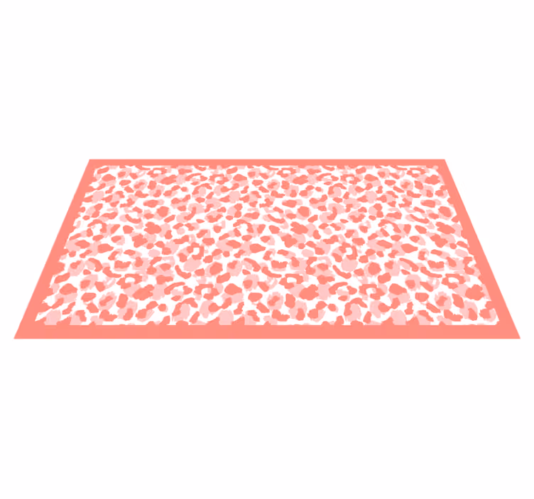 Tapis vinyle motif animal impression léopard doux - TenStickers