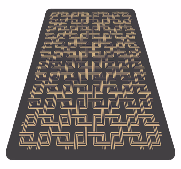 Tapis mosaique vinyle motifs de lignes élégants - TenStickers