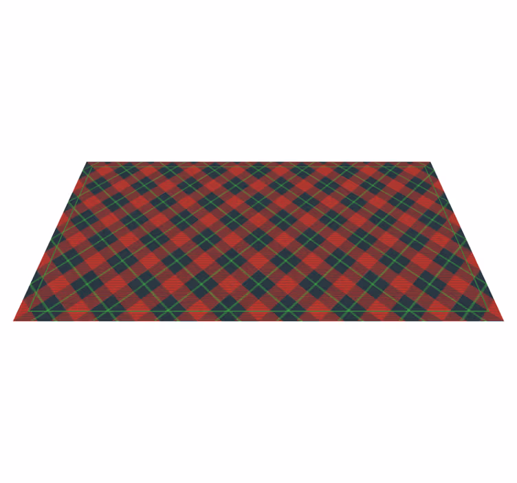 Tapis vinyle texture motif argyle - TenStickers